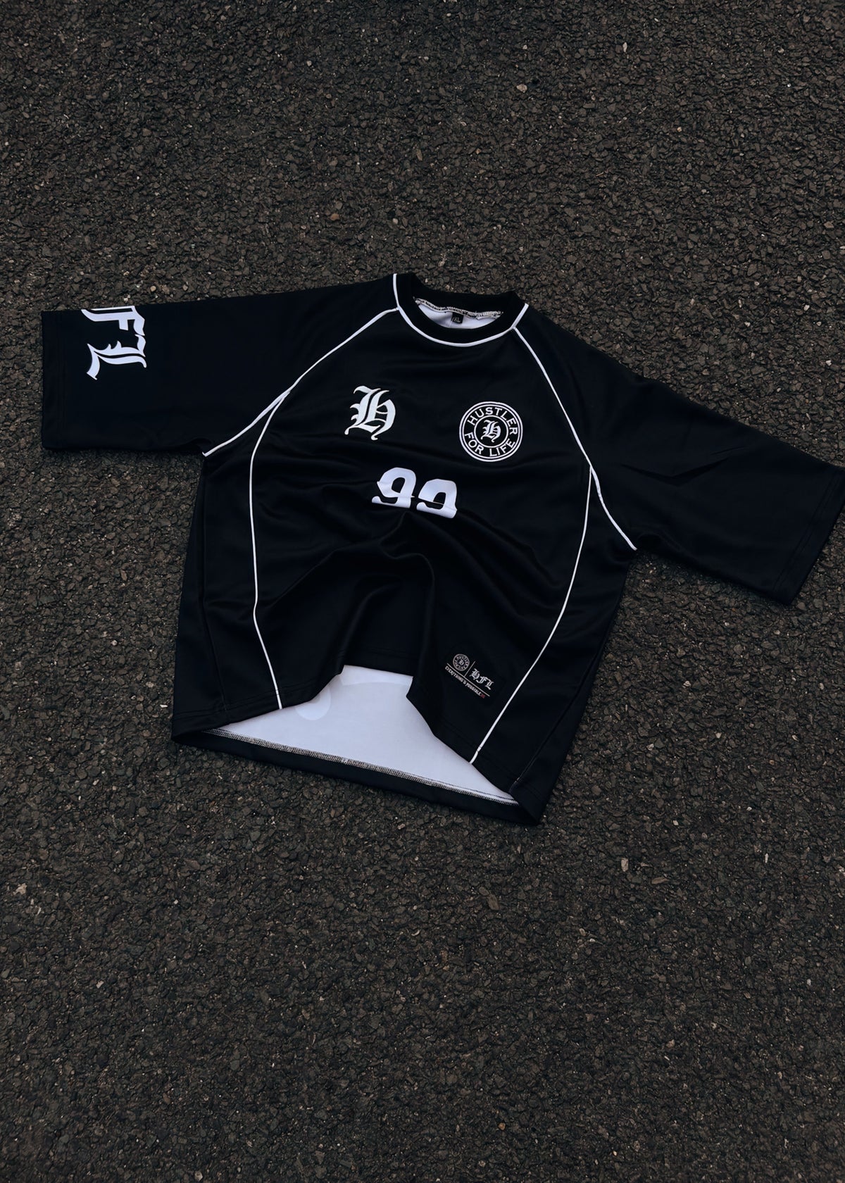 Black hustler jersey