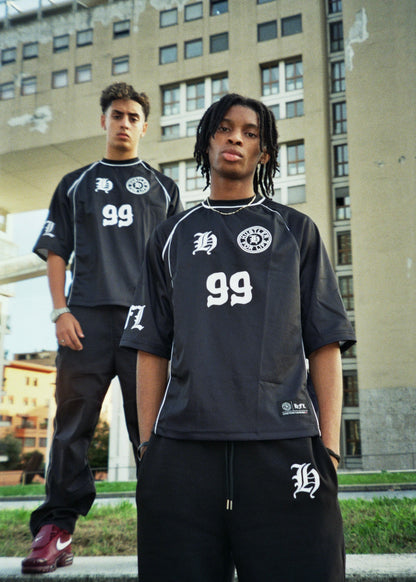 Black hustler jersey