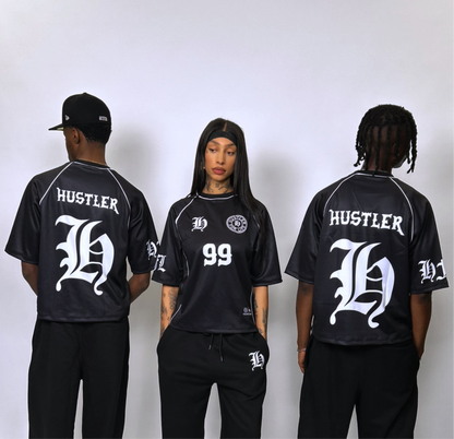 Black hustler jersey